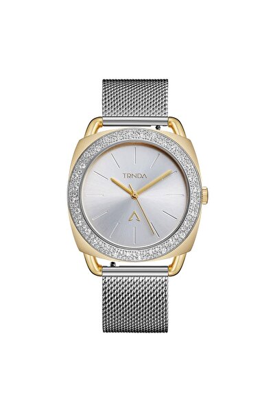 TRNDA Women's Stainless Steel Gold Watch, Silver Dial | Trnda-W35.8