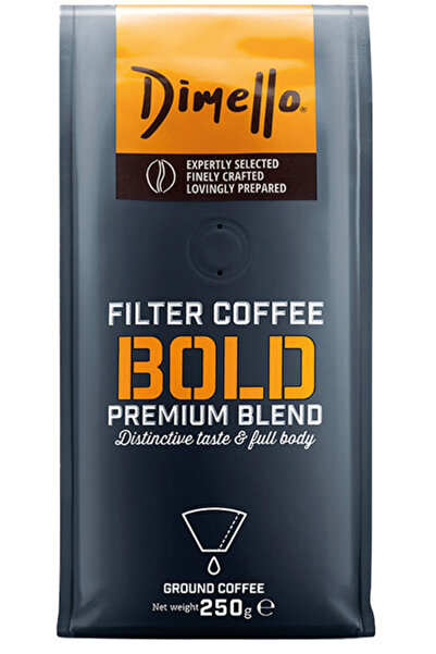 DİMELLO Cafea măcinată, DIMELLO, Bold Filter, Prăjire medie, 250 g
