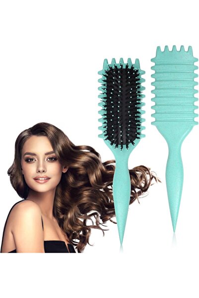 Moment Curl Define Styling Brush -Premium Curly Hair Brush, Wet & Dry Detangl...
