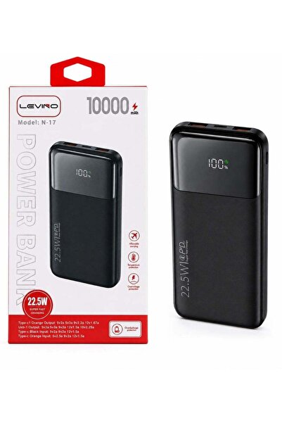 Levino N-17 10000mAh Power Bank – 22.5W Super Fast Charging Portable Charger ...