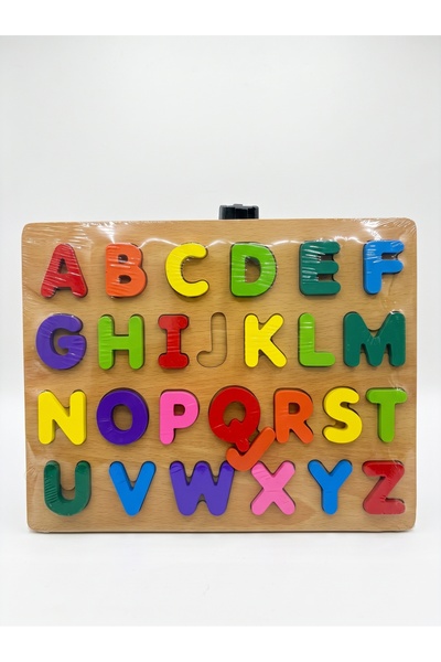 ONMART Wooden ABCD Letter Puzzle Toy | Educational Wooden Alphabet Puzzle Cap...