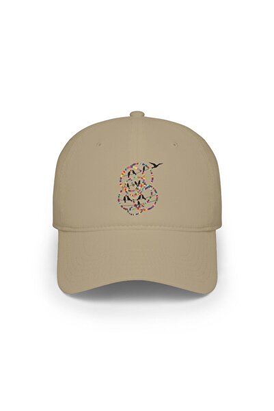 Rengarenk Kuşlar Baskılı Unisex Şapka