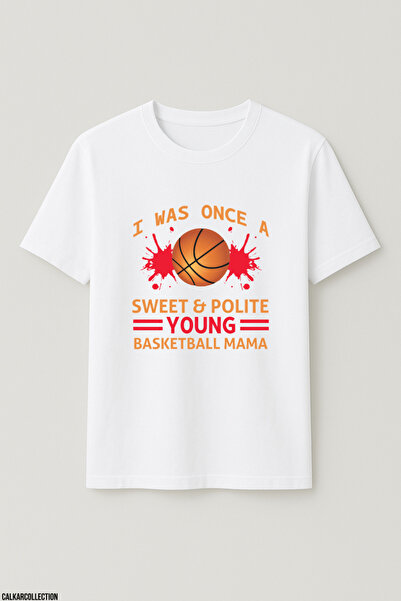CALKARCOLLECTION Unisex Oversize Young Basketball Mama Tshirt