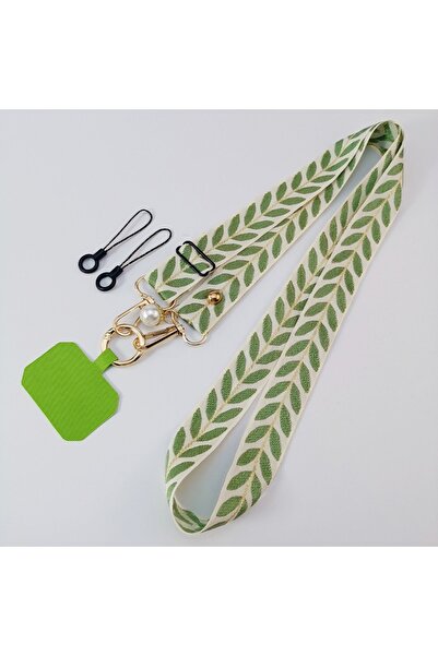 Choice3 Green Adjustable Long Wide Version Crossbody Phone Strap Lanyard Slin...