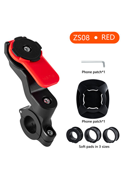 Choice Red Universal Phone Holder with Shock Absorber Suitable for Bicycle an...