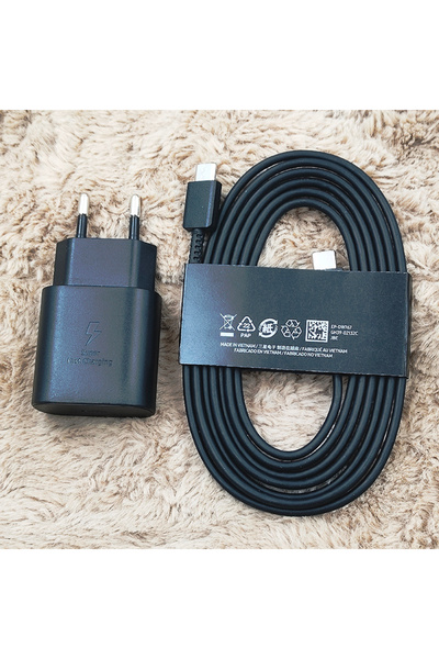 choice2 SAMSUNG Black EU Add 1.8M 25W EU PD Charger Super Fast Charging USB-C...