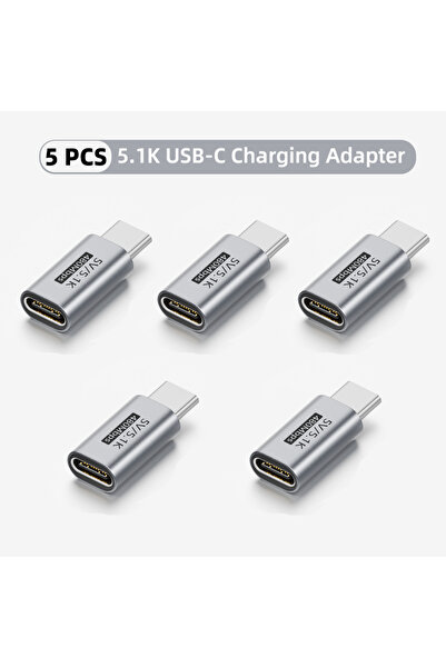 choice2 5x 5.1K-Type-C-ZJT USB-C 5.1K Resistor Charging Adapter Safe 5V Overv...