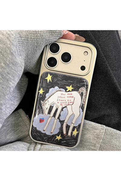 Choice5 iPhone17 A Creative Graffiti Star Pony Phone Case for IPhone 11 12 13...