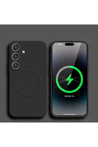 Choice Galaxy S25 Edge black Liquid Silicone Magnetic Shockproof Case For S26...