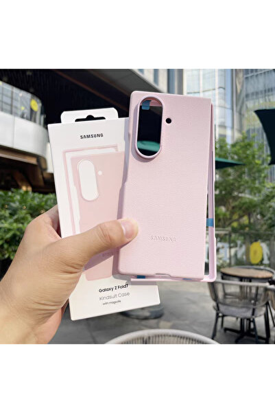 Choice SAMSUNG Galaxy Z Fold7 Pink Z Fold 7 5G SM-F966B For Magsafe Leather P...