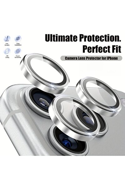 Choice10 16Pro-16Pro Max Silver Tempered glass 1Set Scratch-Resistant Ultra-C...
