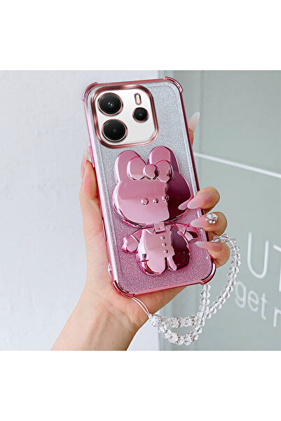 Choice5 Case & Strap Redmi Note 14 5G Pink Luxury Shockproof Phone Case with ...