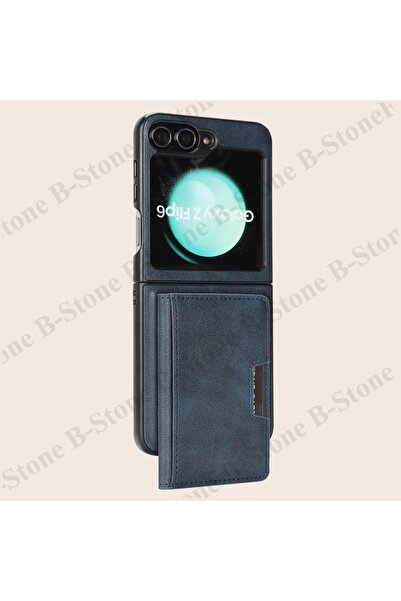 Choice9 Galaxy Z Flip6 Blue Wallet Leather Case For Z Flip 7 6 5 4 3 Fe Flip7...