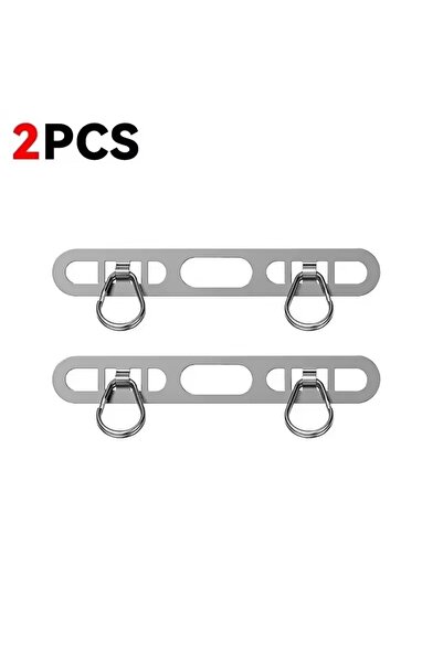 Choice7 2PCS Silver 4/1PCS Luxury Stainless Steel Mobile Phone Lanyard Patch ...