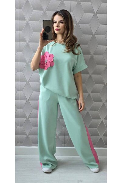 MAXORA SHOP Azaria Short Sleeve Outfit - Turquoise