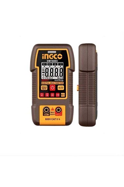 Ingco DM16003 Digital Multimeter, True RMS 4000 Counts, 600V AC/DC, 40MΩ, NCV...
