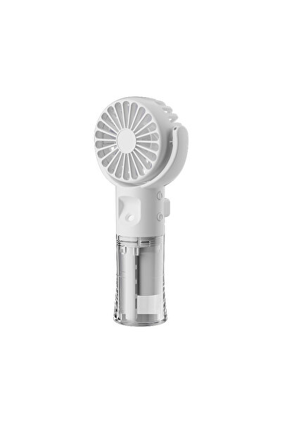 Choice5 White Portable Water Mist Fan Mini Handheld Fan USB Charging 4 Speeds...