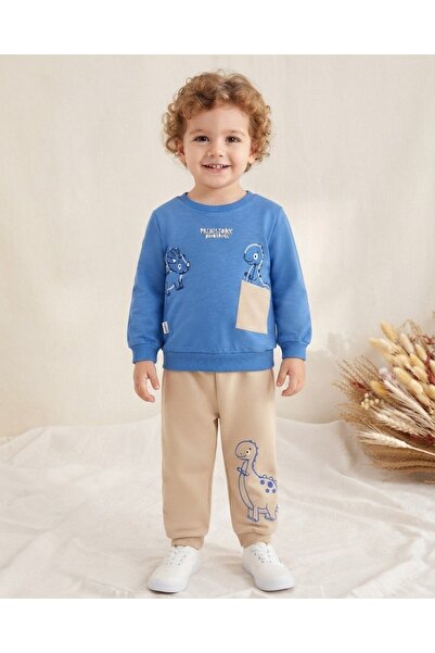 voyyo kids baby Boy's Seasonal 1-2-3-4 Year Old Dinosaur Printed 2 Threaded T...