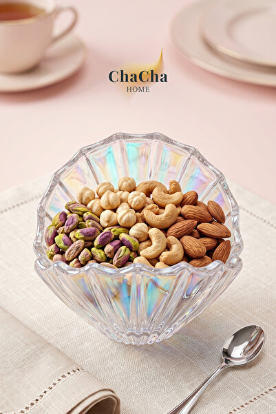 ChaCha Home لوم شيل |   سلسلة أوعية تقديم وتقديم الوجبات الخفيفة الزجاجية الم...