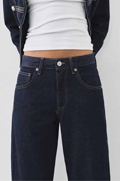 Pull & Bear Düşük bel barrel jean