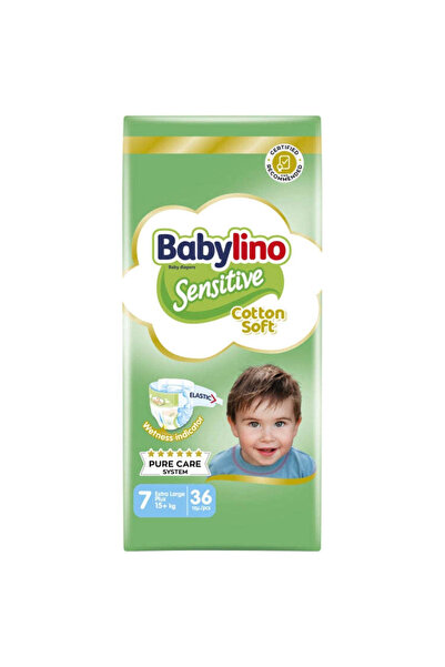 Babylino Ευαίσθητες Πάνες Υπέρμεγεθες Νο.7 15 κιλά+ 36 τεμάχια