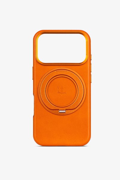 Getto Deri FlexStand 17 Pro MagSafe Uyumlu Kişiye Özel İsim Baskılı Telefon K...