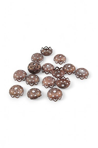 Serhat Aksesuar ve El İşçilik Circle Patterned 25 mm Dome Model Copper Color ...