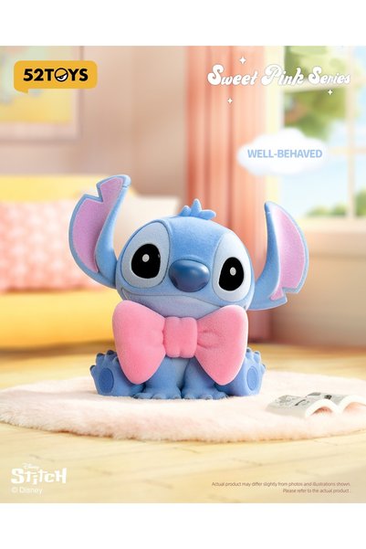 52 Toys Stitch Pink Sweet series figurine, 1 random piece, Valentine-themed Disney statue