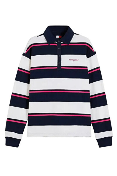 Tommy Hilfiger Γυναικεία Μακρυμάνικη Polo Μπλούζα Tommy Jeans DW0DW23303-0FD