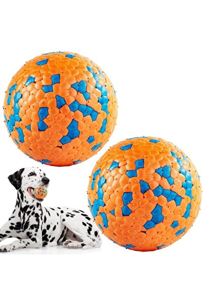 GENERAL Dog Ball Toys, Rubber High Bounce Balls Indestructible Interactive So...