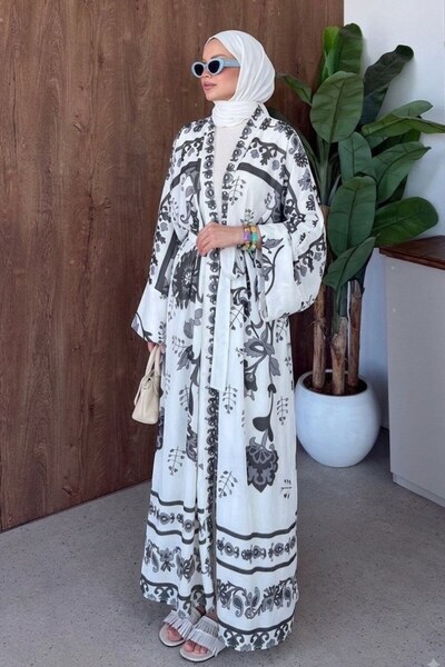 Şule Giyim Bohemian Inspired Kimono Black