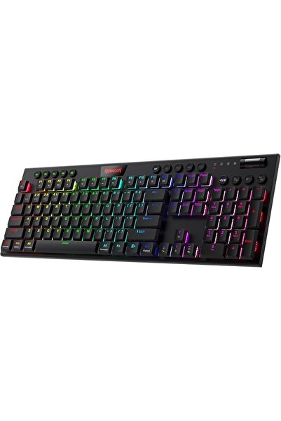 REDRAGON لوحة مفاتيح ميكانيكية سلكية Horus Mini K632W 60% RGB، نحيفة للغاية ب...