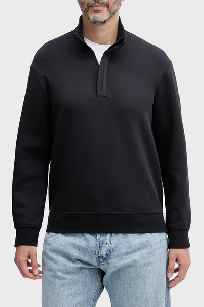 Armani Exchange Pamuklu Regular Fit Yarım Fermuarlı Dik Yaka Sweat Erkek SWEA...