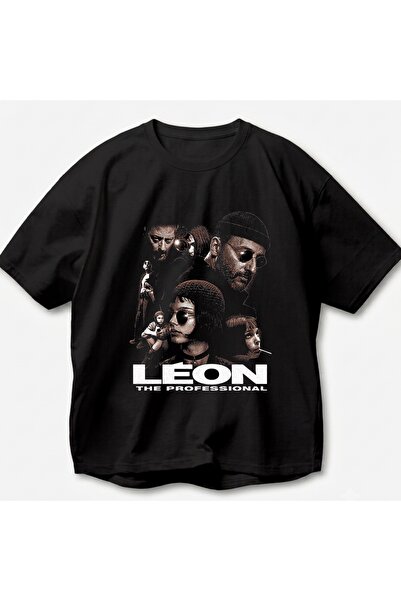 SVART WEAR Leon Printed Vintage Y2K Retro Unisex Oversize 100% Cotton T-Shirt
