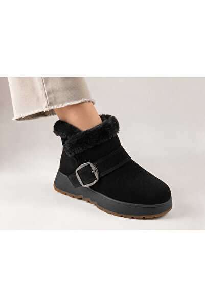 MARCO ROCCO Genuine Leather Suede Inside Plush Lined Thick Sole Buckle Strap ...