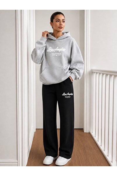 FUFLUNS La Goldenstate Printed Men's Hooded Tracksuit Set
