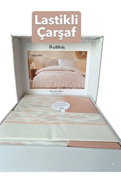 Özdilek Coriandoli Double - Elastic Sheet - Duvet Cover Set 100% Cotton