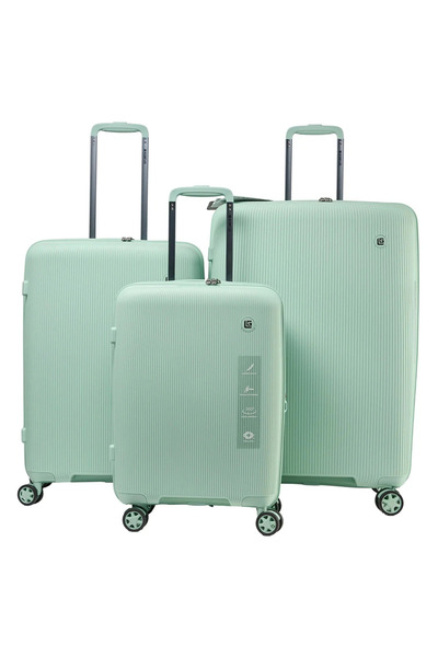 Guy Laroche set 3 τεμαχίων βαλίτσες ταξιδιού PP Polypropylene 2889 Πράσινο