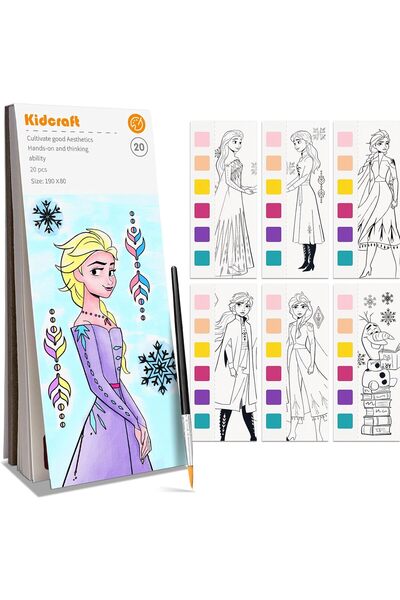 kidcraft لعبة تلوين مائي مع كتب تلوين مائي للأطفال من كيدكرافت، مجموعة ألوان ...