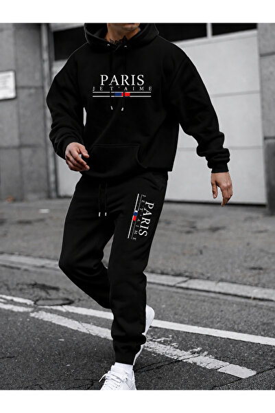 PAVRO Sweatshirt Tracksuit Set Oversize Shaped Comfortable Fit High Quality F...