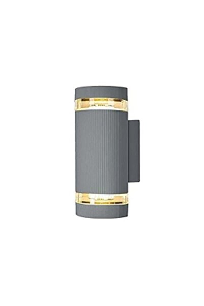 ٍSiera Light مصباح جداري خارجي أسطواني محزز - 2037، دائري 2xGU10 |   أبيض / ر...