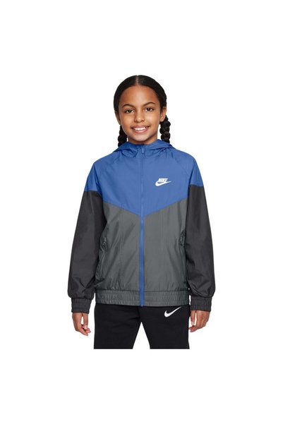 Nike Παιδικό αδιάβροχο μπουφάν windrunner με κουκούλα και διχτυωτή επένδυση
