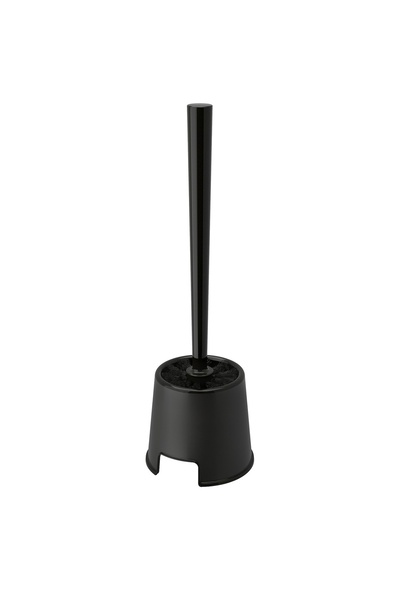 Generic Brand Toilet Brush with Holder, Black Color