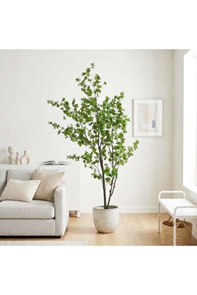 sharpdo Tall Artificial Green Tree, 180cm Fake Enkianthus Plant with Realisti...