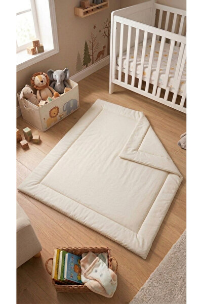 BABYNENA Bebek&Çocuk Oyun Halısı, %100 Pamuk Kumaş Oyun Matı