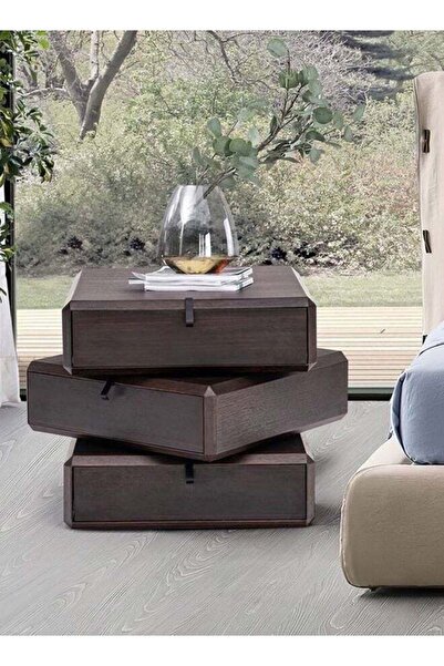 Fashionhome Multipurpose Use Creative Design Rotatable 3 Drawers Nightstand S...