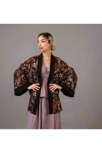 su koleksiyon tekstil Topkapi Viscose Authentic Kimono / Short