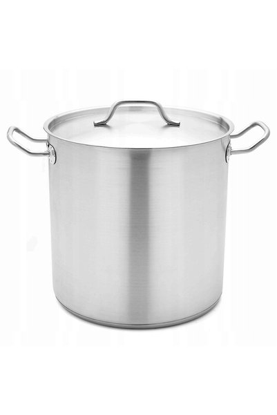 Tadar Vas de inducție Gastronomic, mare, înalt, din oțel masiv, 30 l