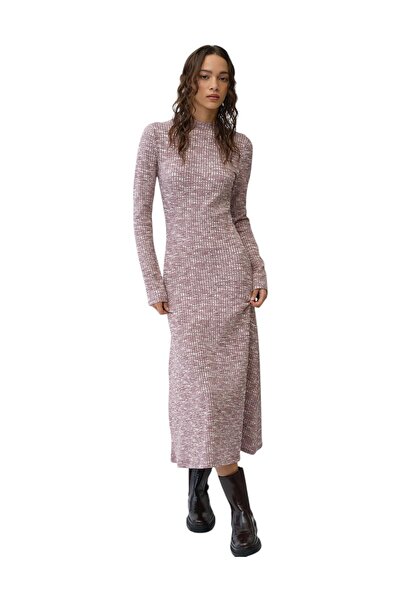 French Connection Women Deja Jersey Space Dye Ribbed Dress