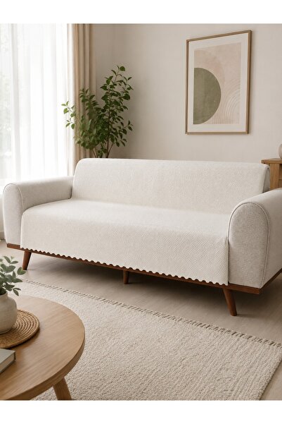 coverbox Non-Slip Base Sponge Sofa Cover - Sofa Bed Cover 170X210 Brick Mink ...